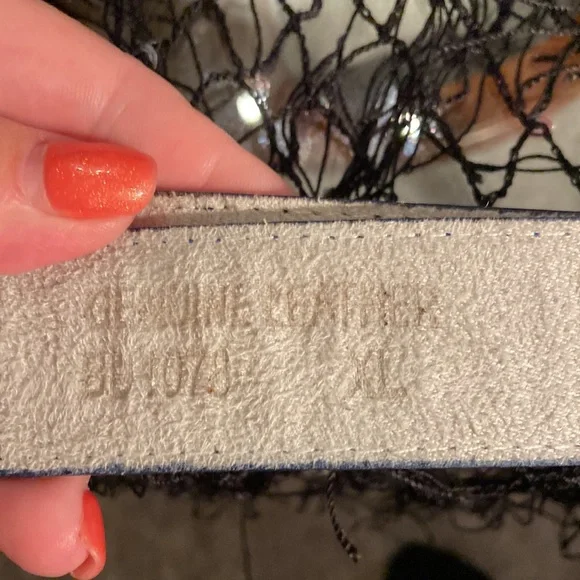 EUC violet leather belt - Picture 2 of 3